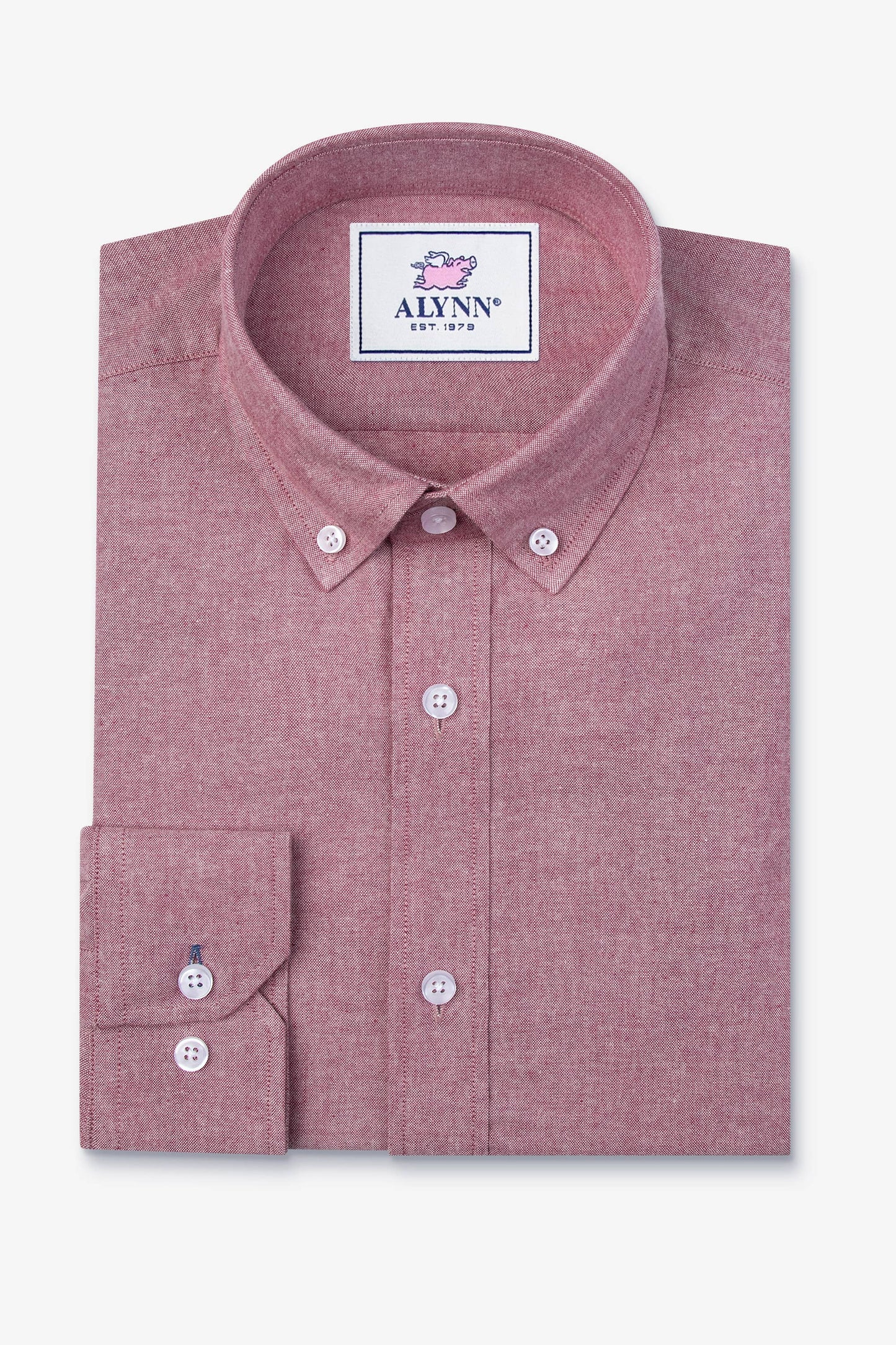 Lucas Casual Untuckable Casual Fit Dress Shirt Red By Alynn: XL